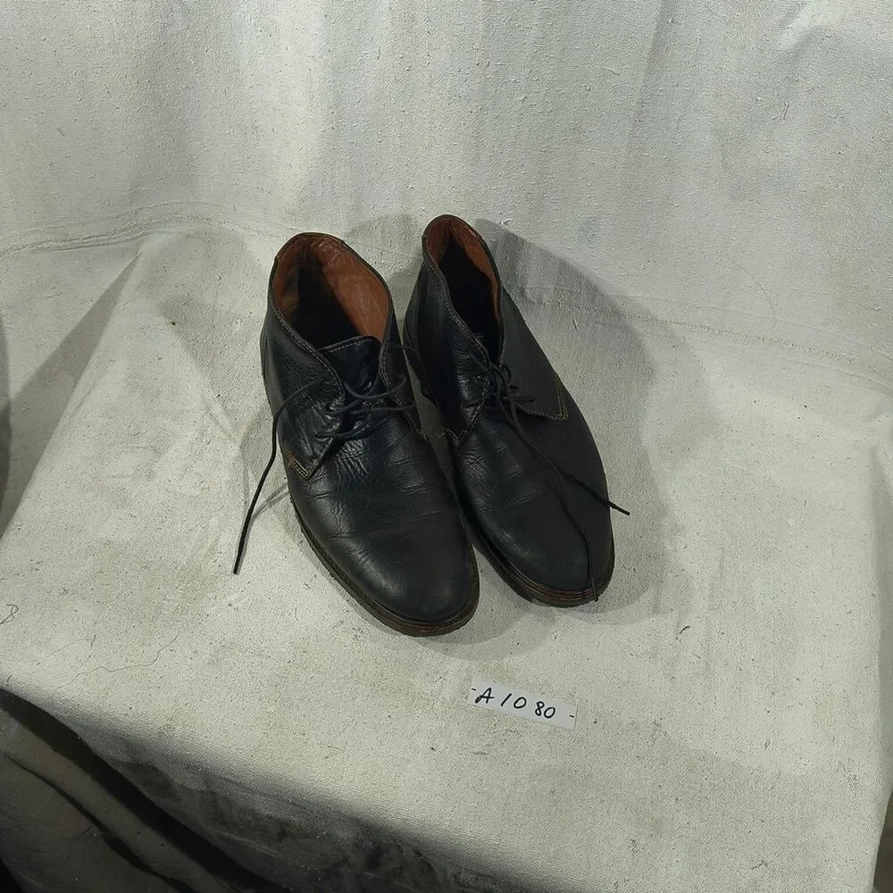Boston & Murphy Men's Size 10 Elegant Black Leather Lace Up Ankle Boots